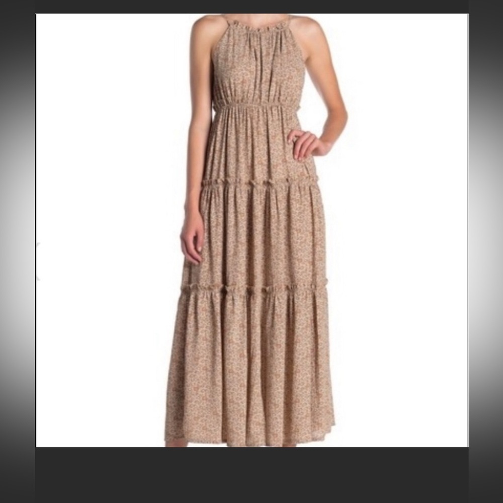 Nanette Lepore Sweet Romance Leopard Print
Tiered Maxi Dress Size 8